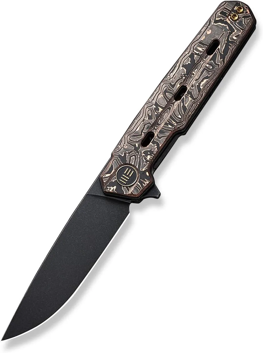 WEKNIFE Navo Flipper Knife Carbon Fiber Handle (3.25  CPM 20CV Blade) WE22026-5
