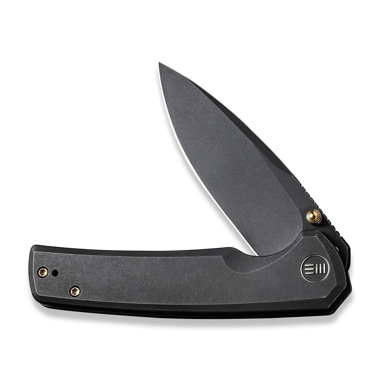 WE Knife Folding Pocket Knife CPM-20CV Black Stonewash Blade