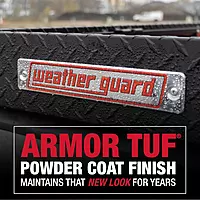 Weather Guard Model 178-6-04 56in Low Profile Lo-Side Box, Aluminum, Gunmetal Gray, 4.0 cu ft