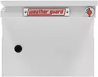 Weather Guard Model 120-3-04 Saddle Box, Steel, Full Low Profile, White, 11.0 cu ft
