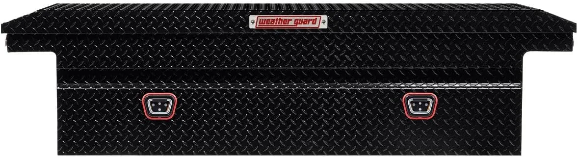 Weather Guard Model 121 Aluminum Saddle Truck Box, Low-Profile, 11.0 cu ft