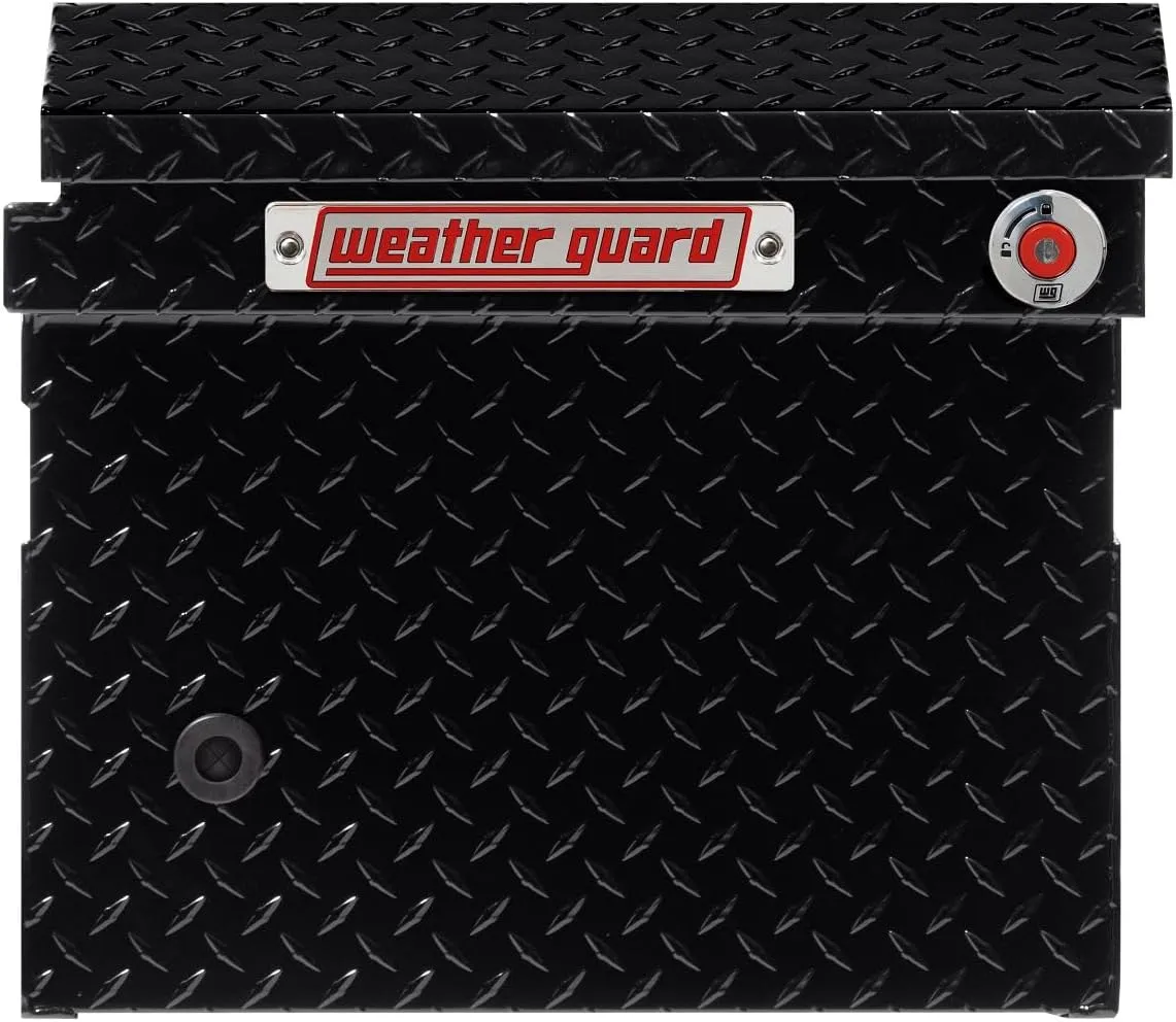 Weather Guard Model 121 Aluminum Saddle Truck Box, Low-Profile, 11.0 cu ft