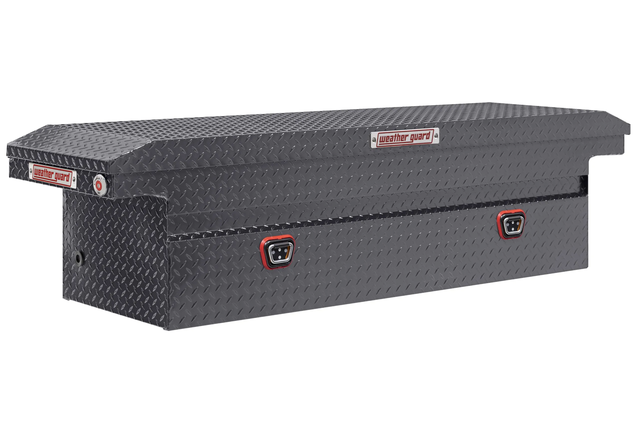 Weather Guard Model 121 Aluminum Saddle Truck Box, Low-Profile, 11.0 cu ft