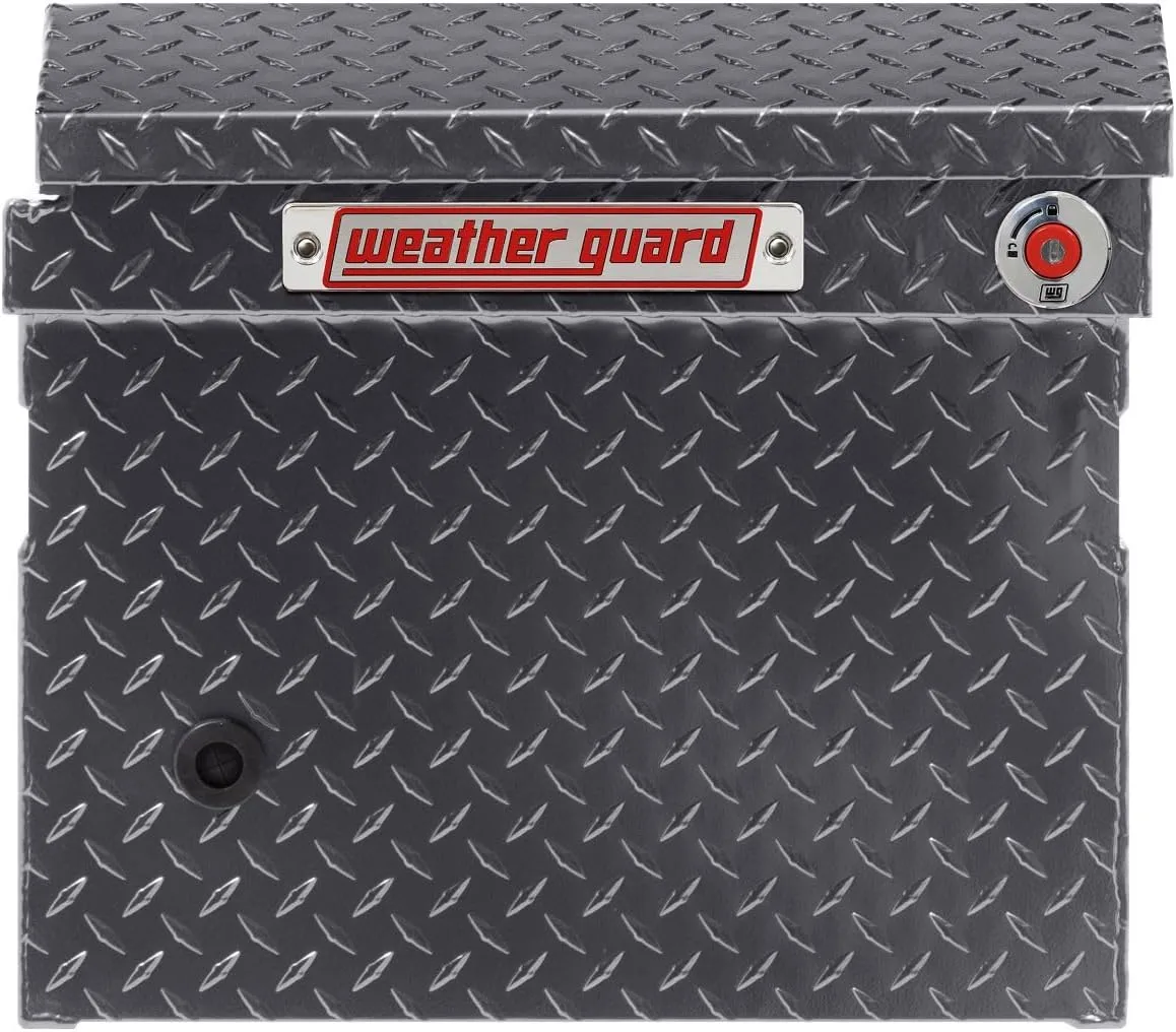 Weather Guard Model 121 Aluminum Saddle Truck Box, Low-Profile, 11.0 cu ft