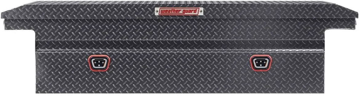 Weather Guard Model 121 Aluminum Saddle Truck Box, Low-Profile, 11.0 cu ft