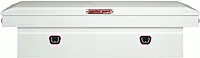 Weather Guard Model 126-3-04 Saddle Box, Steel, For Full Size Trucks, Standard Profile, White, 11.0 cu ft capacity