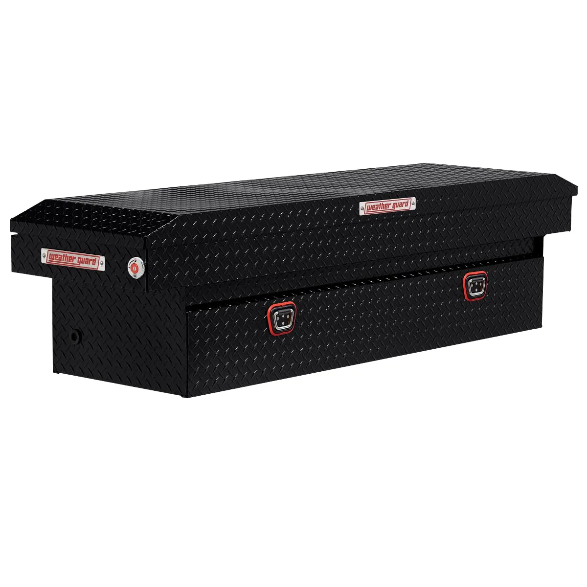 WEATHER GUARD Model 127 Saddle Box, Aluminum, Full Standard, 11.0 cu ft