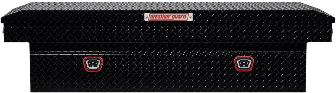 WEATHER GUARD Model 127 Saddle Box, Aluminum, Full Standard, 11.0 cu ft