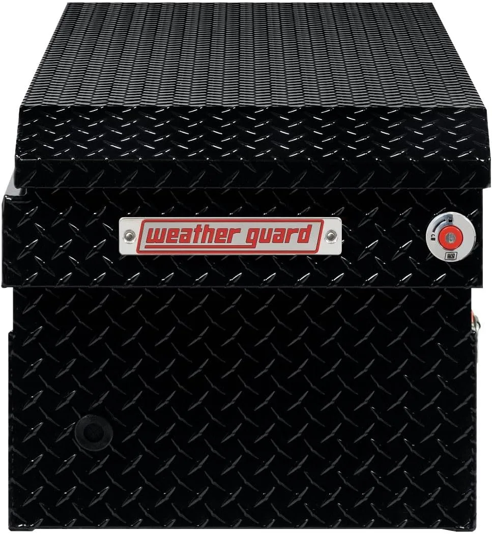 WEATHER GUARD Model 127 Saddle Box, Aluminum, Full Standard, 11.0 cu ft