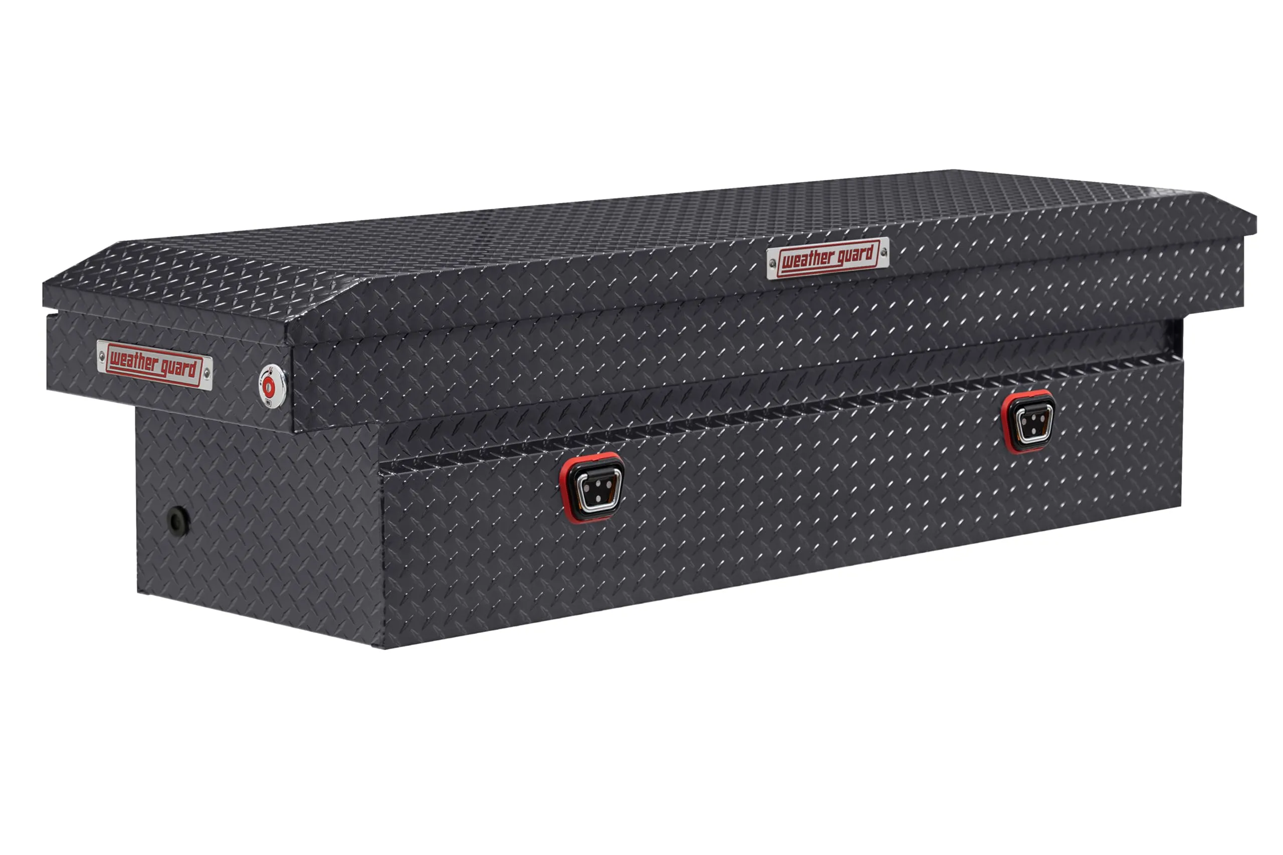 WEATHER GUARD Model 127 Saddle Box, Aluminum, Full Standard, 11.0 cu ft
