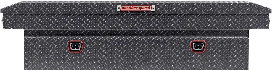 WEATHER GUARD Model 127 Saddle Box, Aluminum, Full Standard, 11.0 cu ft