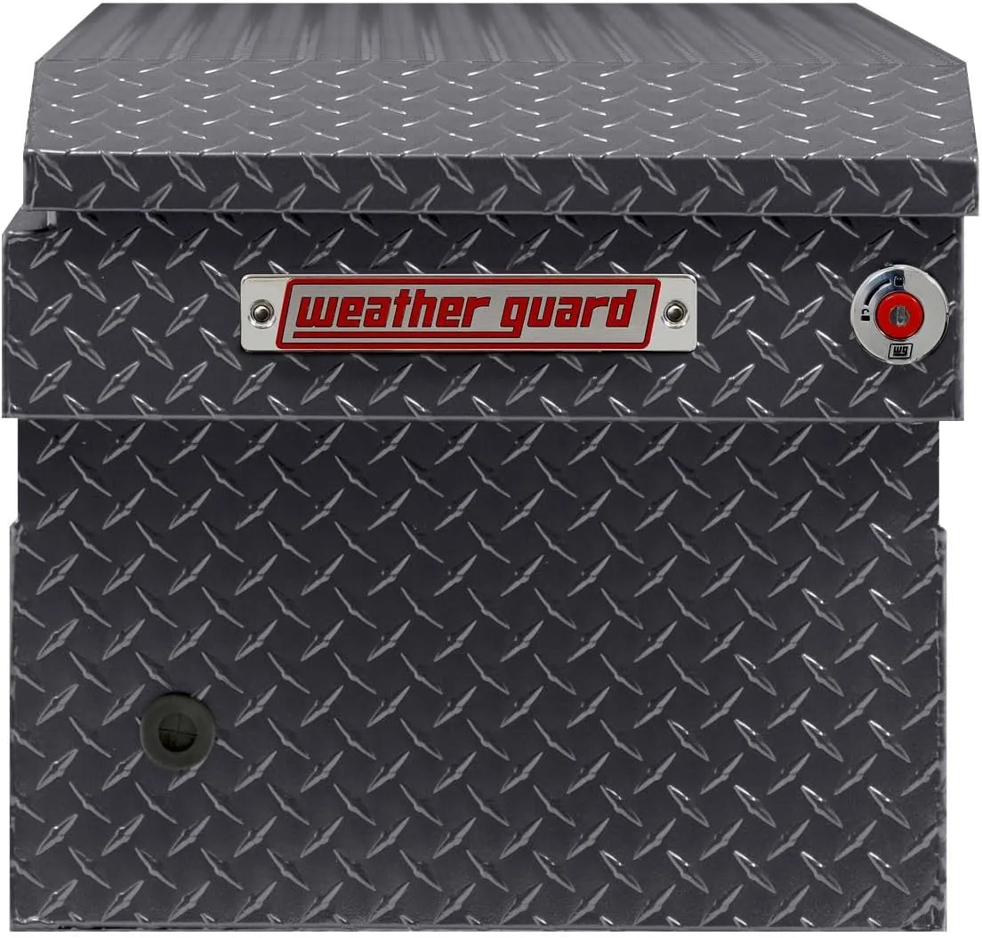 WEATHER GUARD Model 127 Saddle Box, Aluminum, Full Standard, 11.0 cu ft