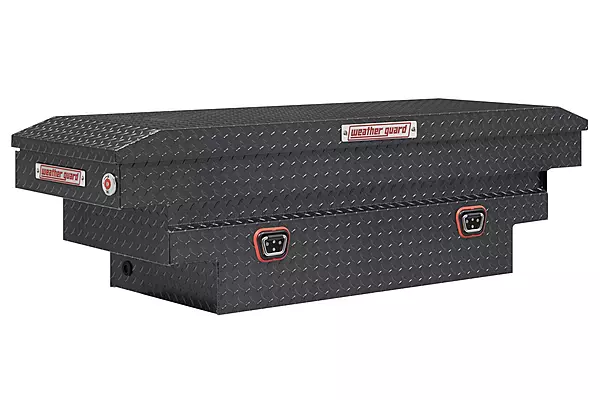 Weather Guard 137-6-04 Aluminum Saddle Box - 9 Cu Ft