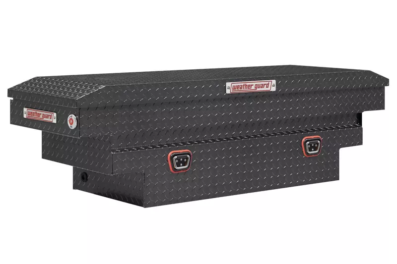 Weather Guard 137-6-04 Aluminum Saddle Box - 9 Cu Ft