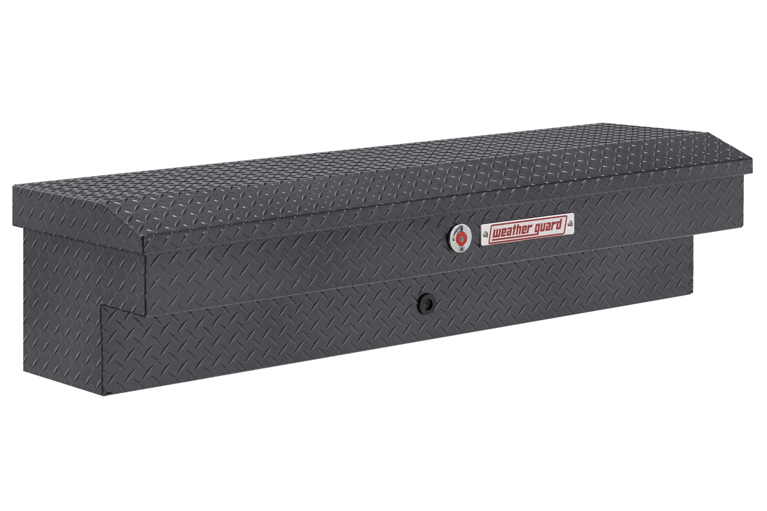 WEATHER GUARD 56in Lo-Side Aluminum Side-Mount Truck Tool Box, 4.0 cu ft
