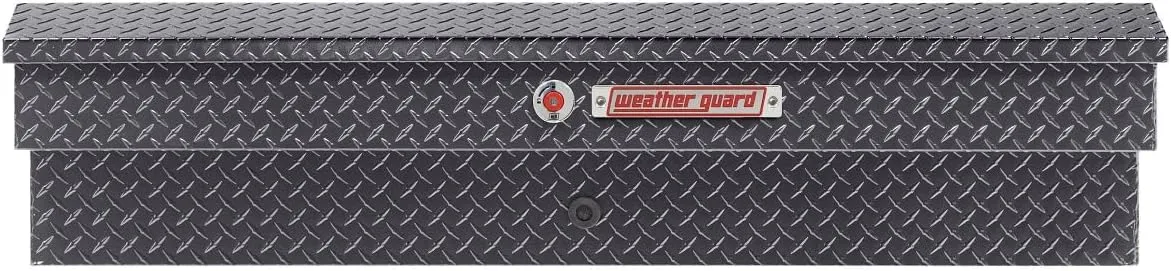 WEATHER GUARD 56in Lo-Side Aluminum Side-Mount Truck Tool Box, 4.0 cu ft