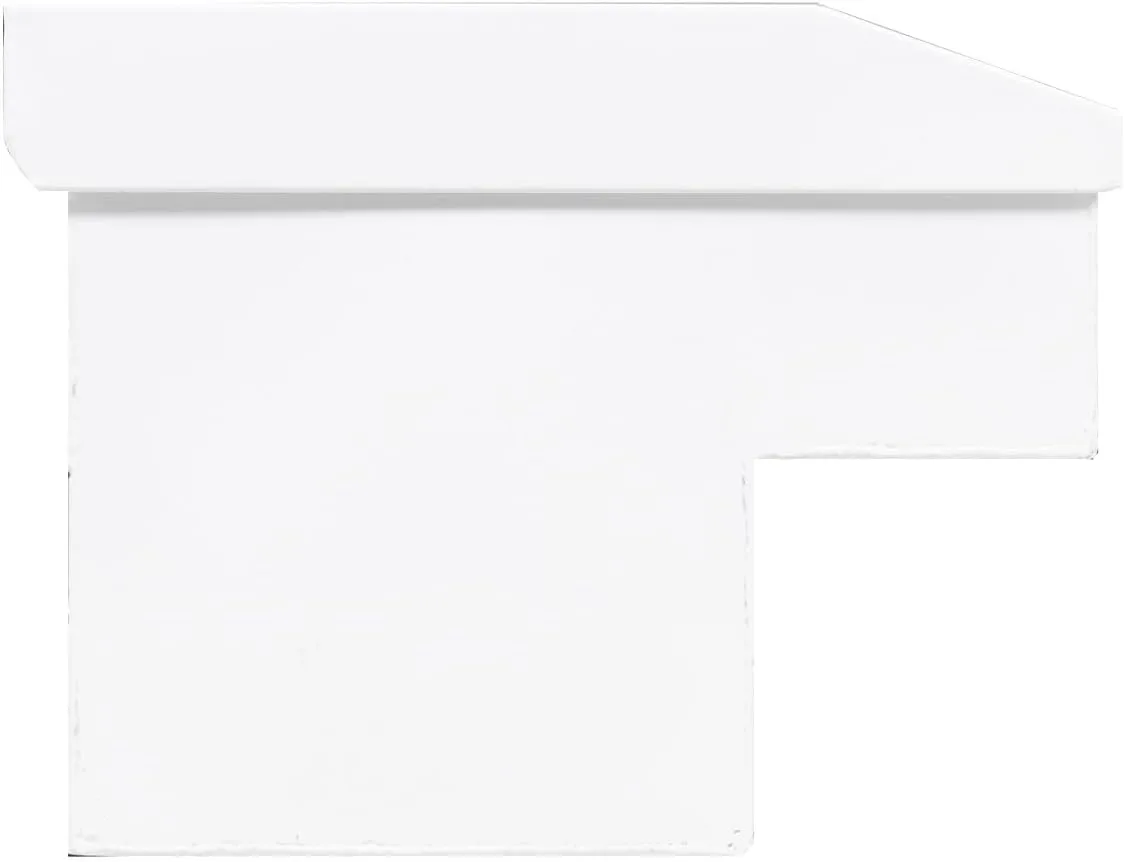 Model 175-3-04 56in Lo-Side Box, Steel, White, 4.0 cu ft
