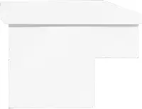 Model 175-3-04 56in Lo-Side Box, Steel, White, 4.0 cu ft