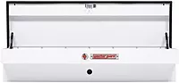 Model 175-3-04 56in Lo-Side Box, Steel, White, 4.0 cu ft