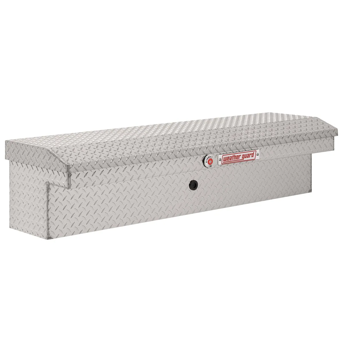 Weather Guard Model 178-0-04 56in Low Profile Lo-Side Box, Aluminum, Clear, 4.0 cu ft
