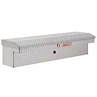 Weather Guard Model 178-0-04 56in Low Profile Lo-Side Box, Aluminum, Clear, 4.0 cu ft
