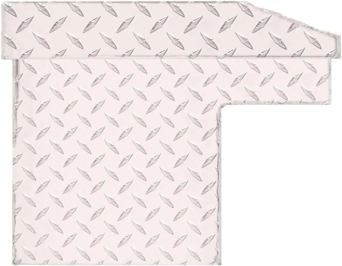 Weather Guard Model 178-0-04 56in Low Profile Lo-Side Box, Aluminum, Clear, 4.0 cu ft