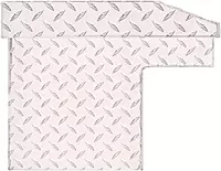 Weather Guard Model 178-0-04 56in Low Profile Lo-Side Box, Aluminum, Clear, 4.0 cu ft