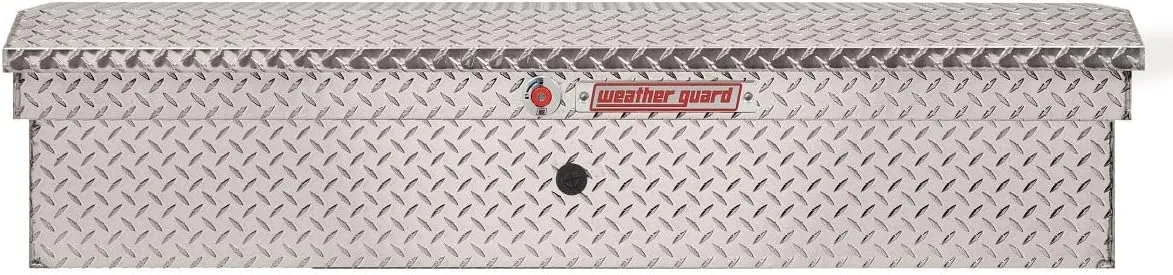 Weather Guard Model 178-0-04 56in Low Profile Lo-Side Box, Aluminum, Clear, 4.0 cu ft