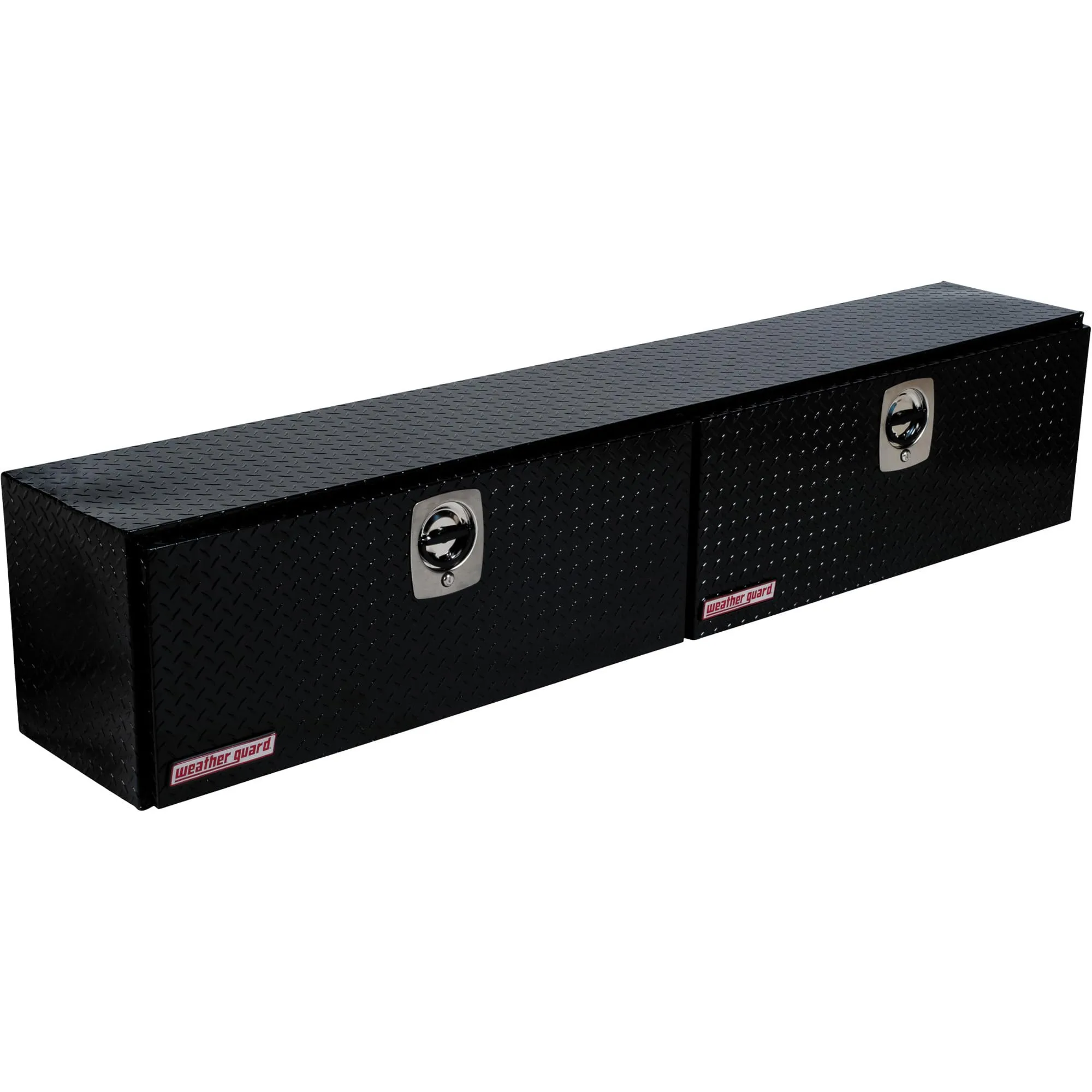 Weather Guard Model 390-5-02 Hi-Side Truck Box, Aluminum, Gloss Black, 11.1 cu ft capacity