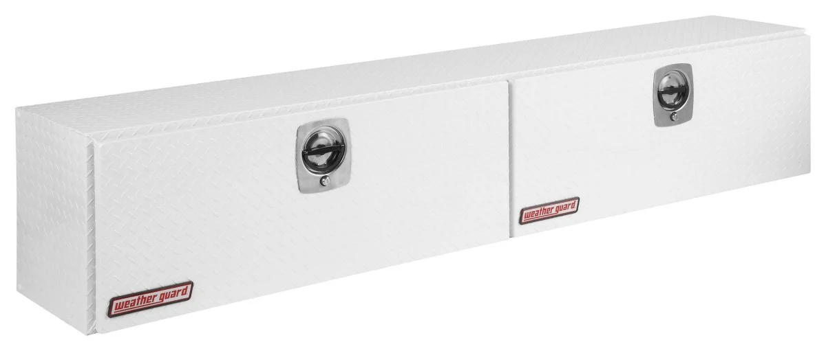 WEATHER GUARD 391302 Gloss White Aluminum Super-Side Tool Box