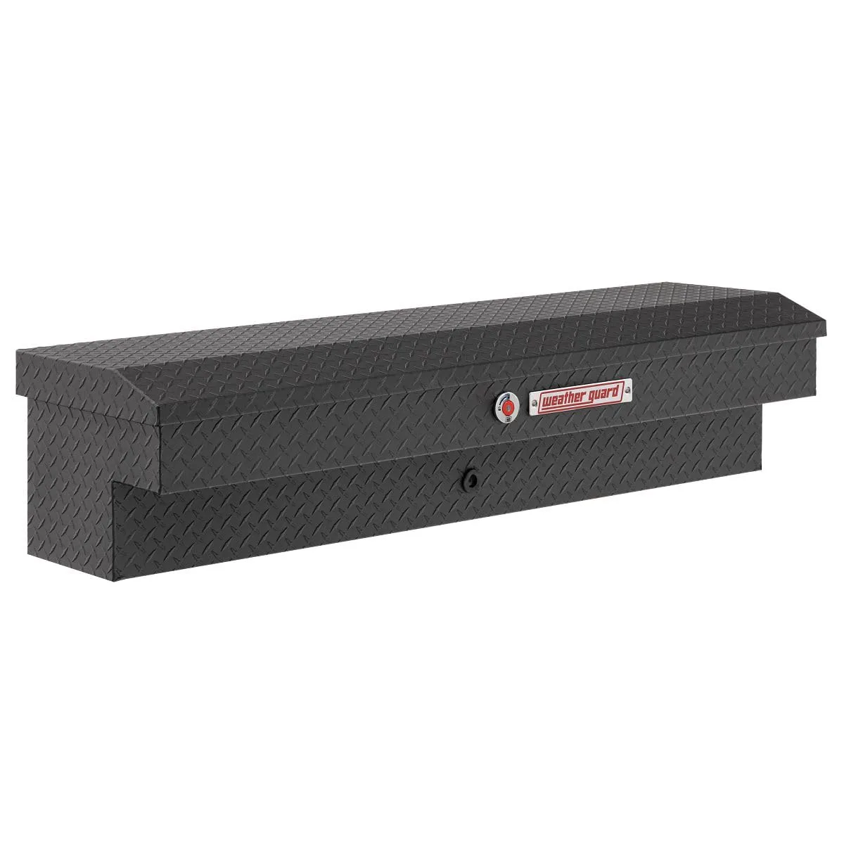 WEATHER GUARD 56in Lo-Side Aluminum Side-Mount Truck Tool Box, 4.0 cu ft