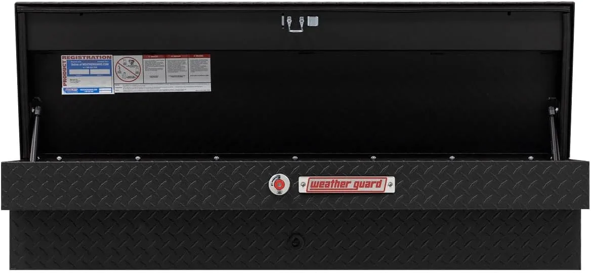 WEATHER GUARD 56in Lo-Side Aluminum Side-Mount Truck Tool Box, 4.0 cu ft