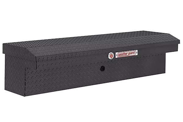 Weather Guard Model 178-6-04 56in Low Profile Lo-Side Box, Aluminum, Gunmetal Gray, 4.0 cu ft