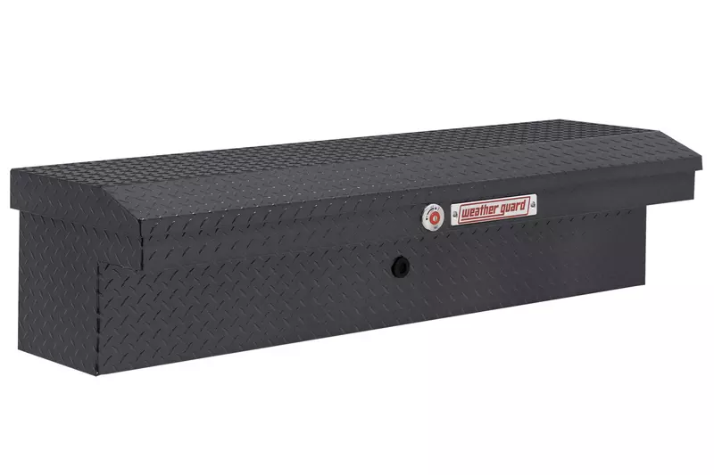Weather Guard Model 178-6-04 56in Low Profile Lo-Side Box, Aluminum, Gunmetal Gray, 4.0 cu ft