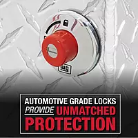 Weather Guard Model 178-6-04 56in Low Profile Lo-Side Box, Aluminum, Gunmetal Gray, 4.0 cu ft