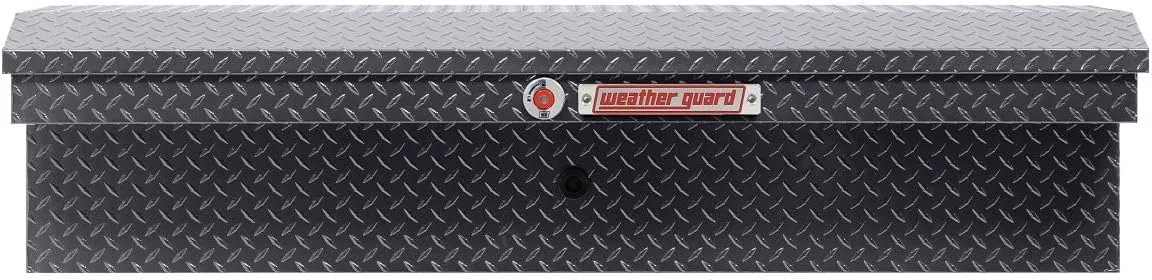 Weather Guard Model 178-6-04 56in Low Profile Lo-Side Box, Aluminum, Gunmetal Gray, 4.0 cu ft