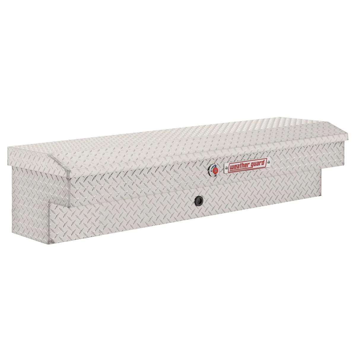 WEATHER GUARD 56in Lo-Side Aluminum Side-Mount Truck Tool Box, 4.0 cu ft