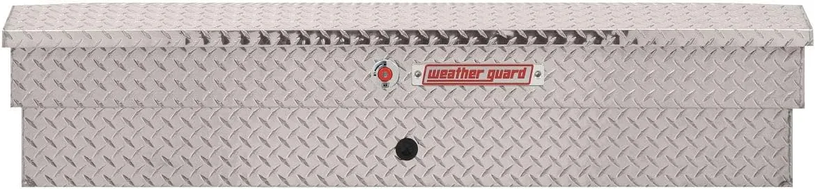 WEATHER GUARD 56in Lo-Side Aluminum Side-Mount Truck Tool Box, 4.0 cu ft