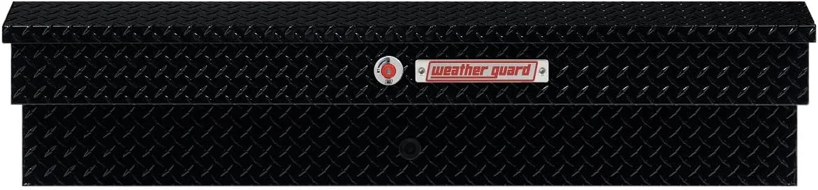 WEATHER GUARD 56in Lo-Side Aluminum Side-Mount Truck Tool Box, 4.0 cu ft