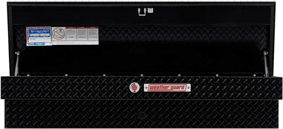 WEATHER GUARD 56in Lo-Side Aluminum Side-Mount Truck Tool Box, 4.0 cu ft