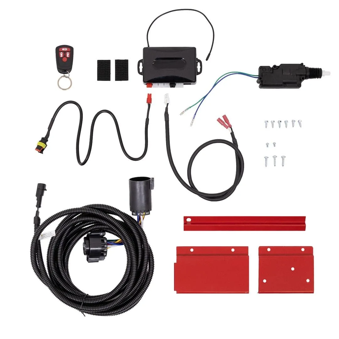 Tool Box Accessories for Weather Guard Full Size Saddle Type Tool Box 600 Lumen LED Red Powder Coa