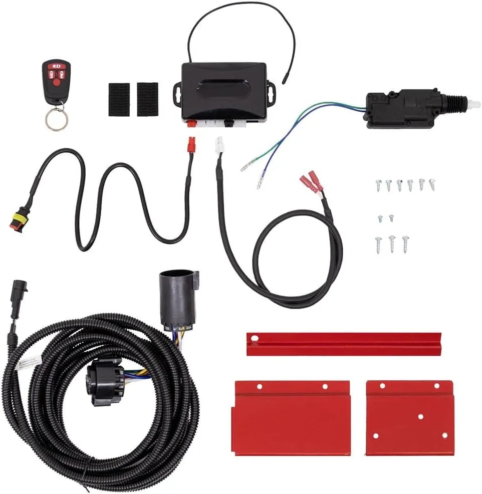 Tool Box Accessories for Weather Guard Full Size Saddle Type Tool Box 600 Lumen LED Red Powder Coa