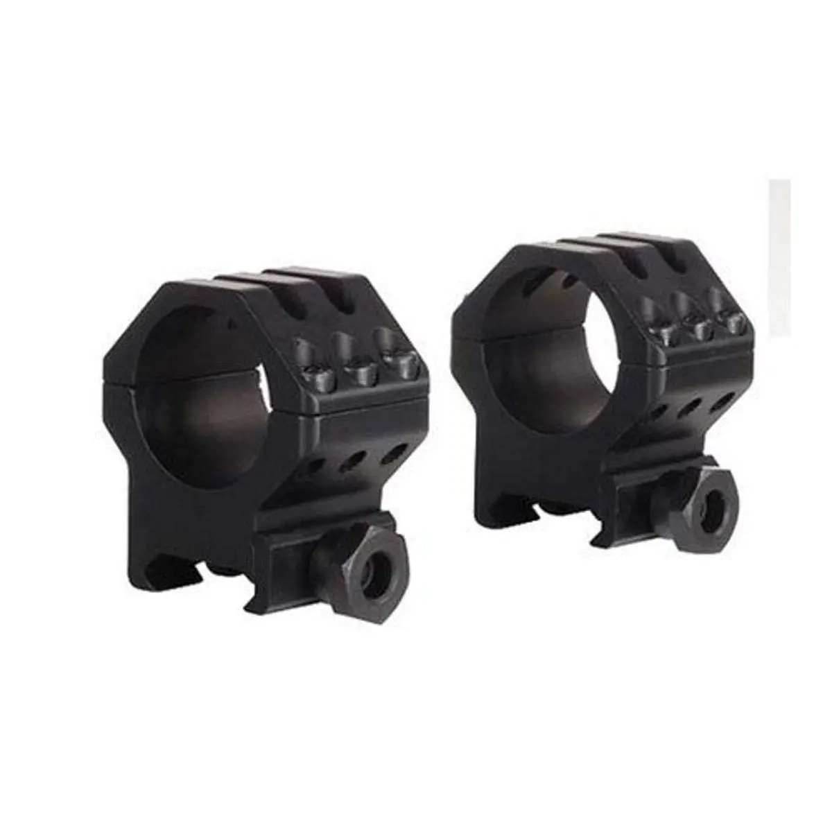 WEAVER High 6-Hole Picatinny Scope Ring - Matte Black