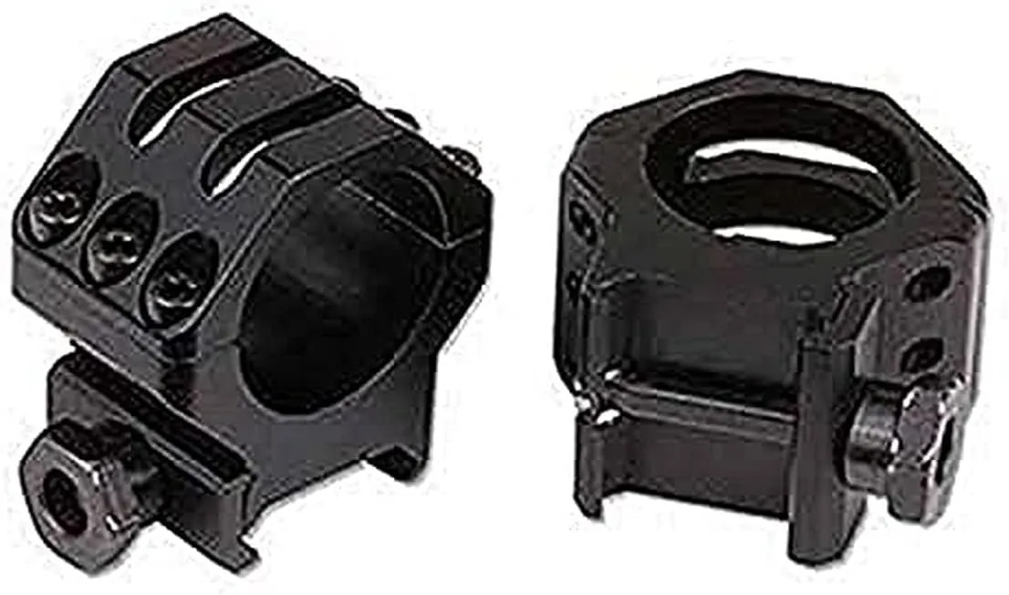 Weaver 1-Inch Six Hole Tactical High Rings (Matte)