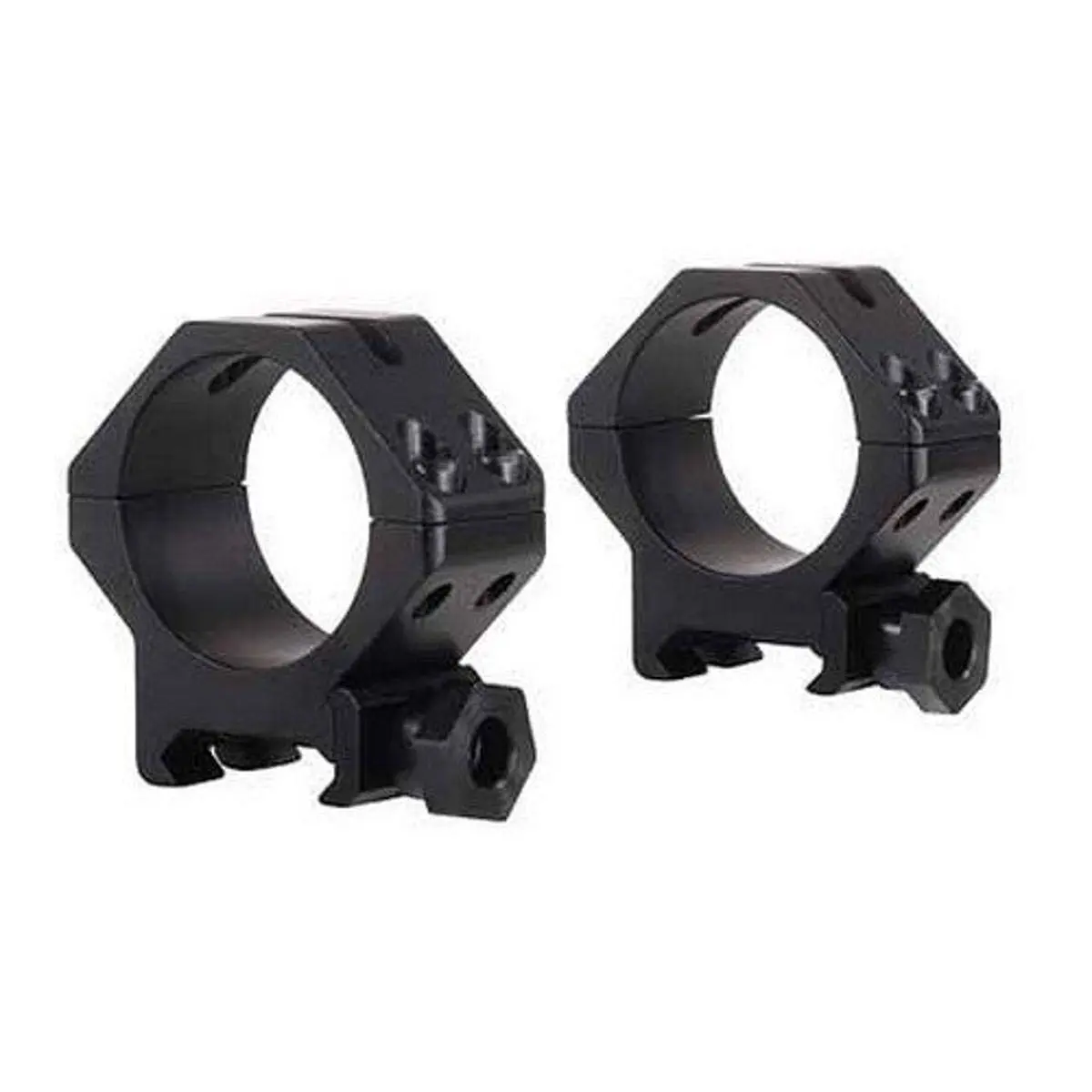 WEAVER Four Hole Skeleton Rings (30mm Medium Height), Matte Black