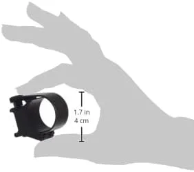 Weaver Detachable 30mm High Top Mount Rings Black