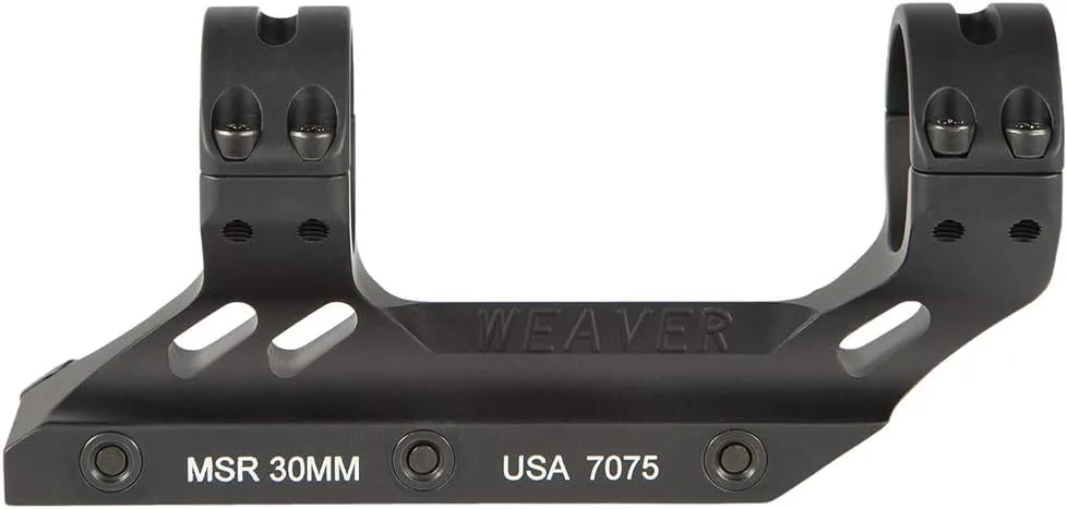 WEAVER Premium Modern Sporting Rifle (MSR) Mount, Matte Black, 30mm