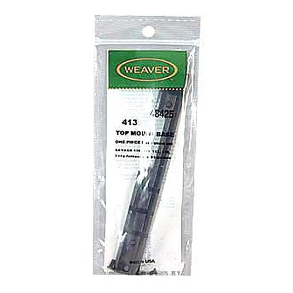 WEAVER 48425 Top Mount Base - Fits Savage LA 110/112/116, Black