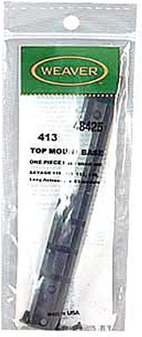 WEAVER 48425 Top Mount Base - Fits Savage LA 110/112/116, Black