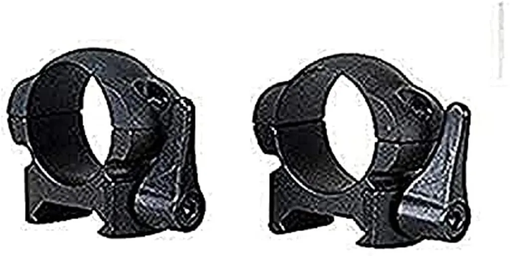Weaver Grand Slam Lever Lok Top 1-Inch Medium Mount Rings Matte Black